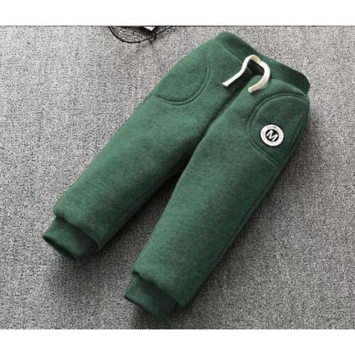 BibiCola children autumn winter warm pants trousers Baby boys girls Plus thick velvet pants kids colorful cotton pants 2-7T
