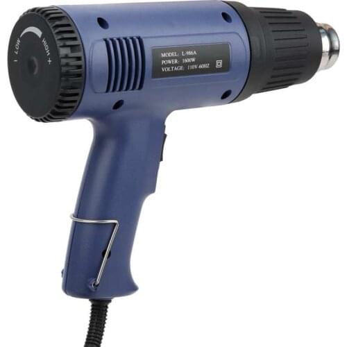 Industrial Hot Air Hot Air Rear Cover Stepless Heat Temperature Adjustment L-986A 1600W UK Plug 220V