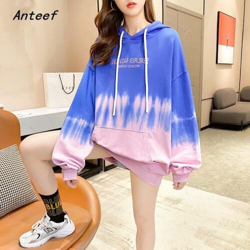 Cotton oversized hoodies casual loose women spring autumn pullover sweatshirts 2021 hoodie tops