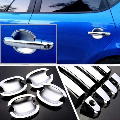 Non-Rusty Chrome Door Handle Bowl Cover Cup Overlay Trim For Hyundai I30