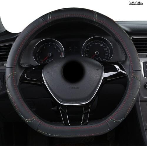 Kokololee Leather Car Steering Wheel Cover For Mitsubishi ASX Outlander Lancer Pajero L200 Mirage Triton Attrage