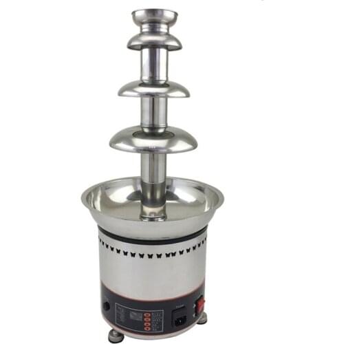 110V/220V Commercial Stainless Steel Electric Chocolate Fountain 4 Tiers 58cm Home Party Company Using Chocolate Machine