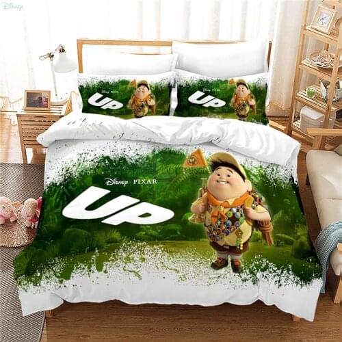 Cartoon Up 3d Bedding Set Carl Fredricksen Russell Dug Kevin Character Duvet Cover Set with Pillowcase Twin Full Queen King Size
