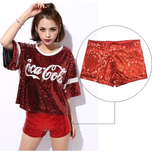 New Sequins Multicolor Polyester Shorts Costumes Fashion Women Pole Dancing Jazz Dance Performance Bling Costumes