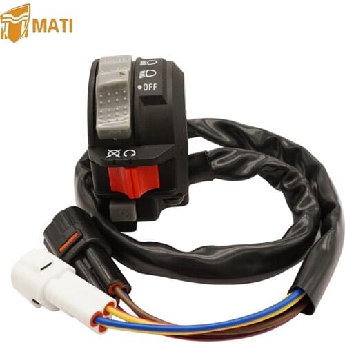 Left Handlebar Switch Control Engine Start Run Off Headlight for Yamaha Raptor Kodiak 450 700 YFZ450R YFZ450X 1S3-83973-11-00