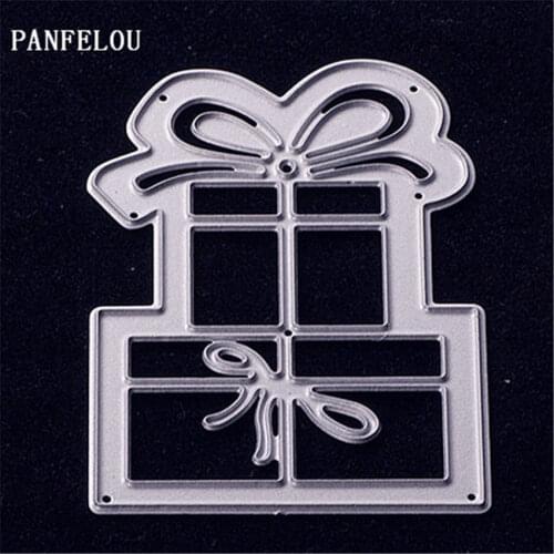 PANFELOU Metal craft Gift box die cutting dies for Scrapbooking/DIY Easter wedding Halloween cards