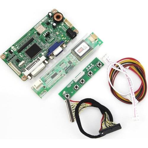 VGA+DVI M.RT2261 LCD/LED Controller Driver Board For B170PW01 LP171WP4 LVDS Monitor Reuse Laptop 1440x900