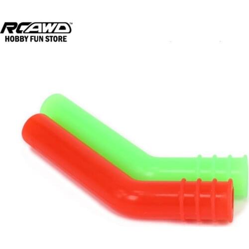 RCAWD 1/10 Engine Exhaust Pipe Silicone End Deflector Exhaust Extension For Nitro RC Hobby Model Car HSP