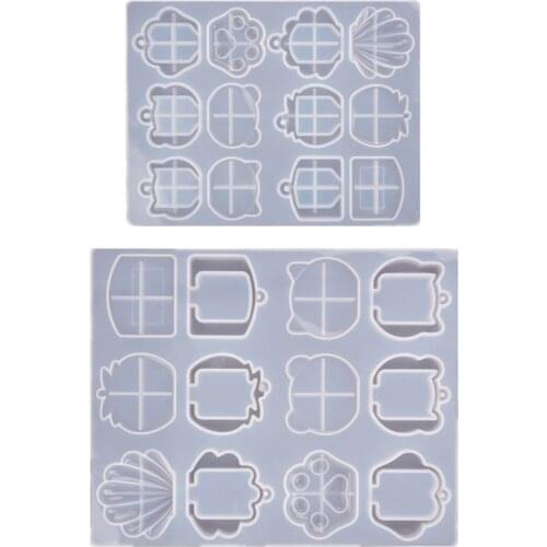 Handmade DIY Making Keychain Key Cover Silicone Molds Epoxy Resin Model Accessories