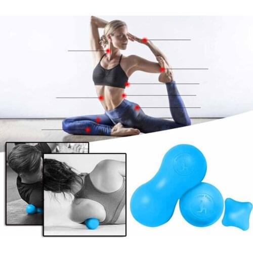 Silicone Yoga cervical Membrane Rehabilitation Ball Fascia Ball Deep Tissue Massage Ball Kit Yoga Fitness Relaxation Equipment