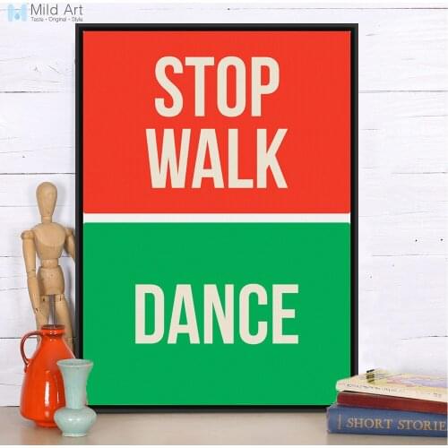 Modern Minimalist Motivational Typography Dancer Quotes A4 Huge Art Print Poster Wall Picture Canvas Painting Custom Home Deco