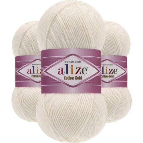 Cotton Gold 62 (light Cream) Amigurumi Rope 1 Pcs Cotton & Acrylic 100-149gr Beige 300-349m