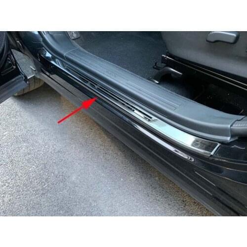 Door Outer Protector Black Sill Bumper Plate Cover Trims For 2019-2021 Subaru Forester New Decoration Style