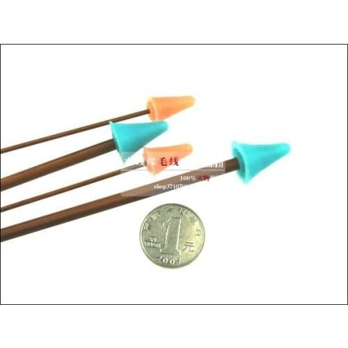 500pc/lot Knitting Needle Spare parts Rubber Point Protector Needlework DIY Tool Needle Head Plastic Head Protector NEEDLE-7444