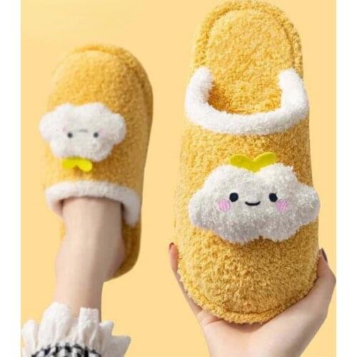 Women Winter Home Slippers Cartoon Shoes Non-slip Soft Winter Warm House Slippers Indoor Bedroom Lovers Couples Floor Shoes444