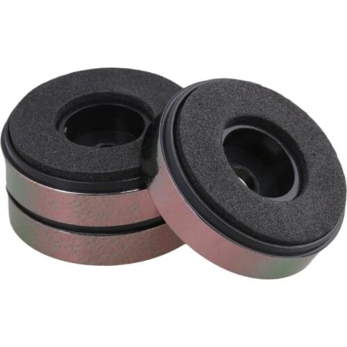 10 x Grey Tone Foam Inside Round Isolation Speaker VCD Player Feet Pad Stand