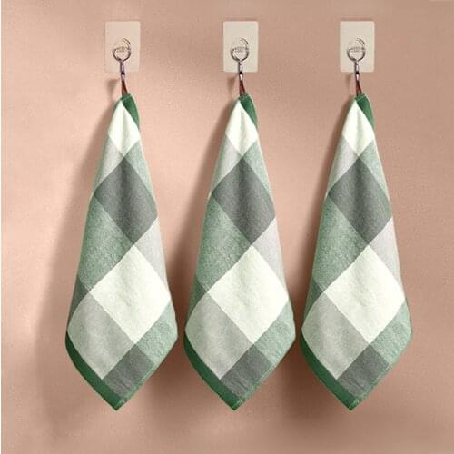 2Pcs/Set Nordic Hanging Cloth Kitchen Towels Absorbent Cotton Hand Towels Toilet Household Bathroom Item Kitchen Accessories