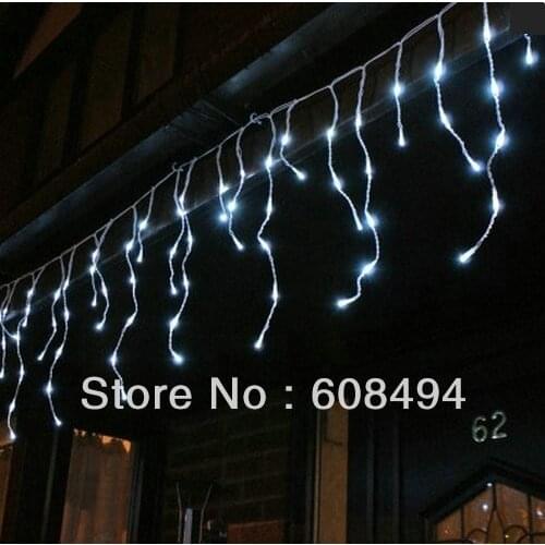 200LED 5M curtain icicle lights Christmas Garden lamp Xmas Wedding Party Decoration Snowing curtain light- 6 COLORS OPTIONAL
