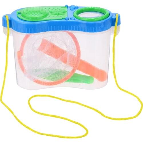 3pcs in 1 set Magnifier Box Nature Insect Bug Container Kids Educational Insect Bug Viewer Toy Outdoor Backyard Exploration Toy