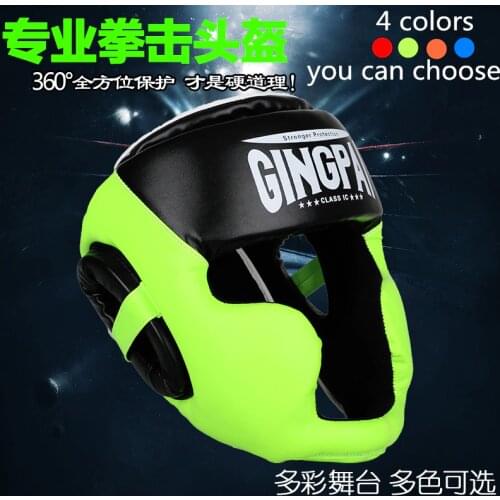 4 Colors MMA Muay Thai Boxing Helmet Kick Training Sparring In MMA TKD Fitness Equipment Grant Boxing Headgear