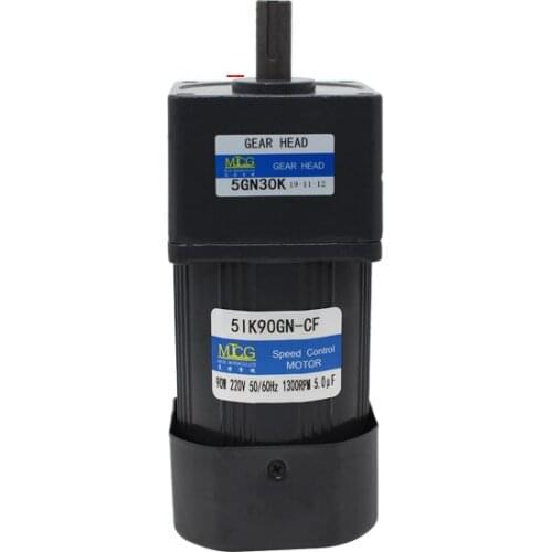 5IK90GN-CF 90w 220V/380V AC Gear Reduction Induction Motor, Forward and Reverse, Fixed Speed 3K-200K