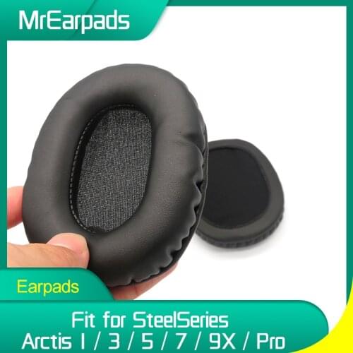 MrEarpads Earpads For SteelSeries Arctis 1 / 3 / 5 / 7 / 9X / Pro Gaming Headphone Headband Rpalcement Ear Pads Earcushions