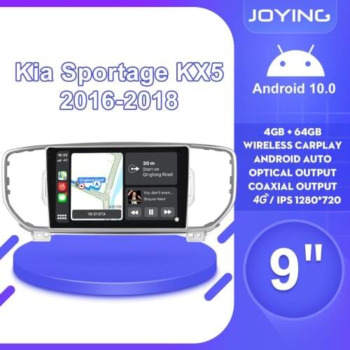 9 Inch Multimedia 1 Din Android 10 Car Radio Stereo Auto Head Unit Carplay 4G For Kia Sportage KX5 2016 2018 Steering Wheel DVR