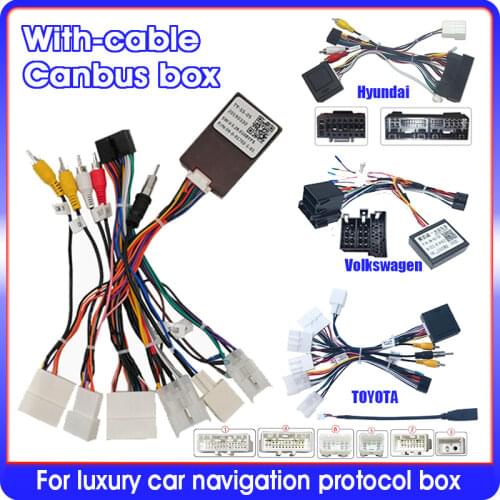 Car radio Canbus is suitable for various Canbus and cables of Toyota, Honda, Volkswagen, Kia, Nissan, Hyundai, etc