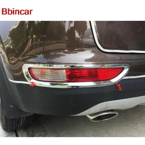 Bbincar Car Styling Chrome Rear Bumper Reflector Fog Light Lamp Cover Trim Foglight Bezel Frame For Kia Sportage QL 2017 2018