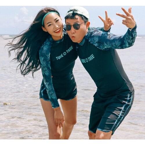 Bikinis For Women 2019 Summer Beach Swimwear Womens Rushguard Suit Surfing Clothing Surf Long Sleeve Sun Proof Men Pants Korean