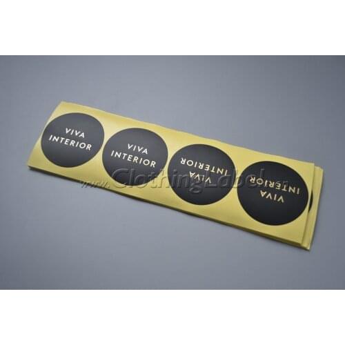 80gsm coated paper sticker for box sealing or tissue paper