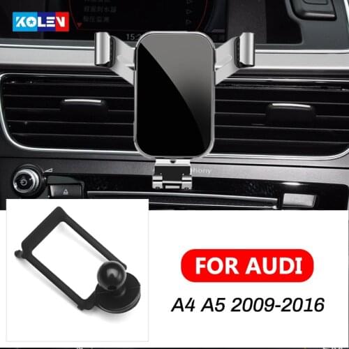 For Audi A4 A5 2014-2020 Car Mobile Phone Holder Car Charging Support Gravity Stand GPS Special Mount Support Navigation Bracket