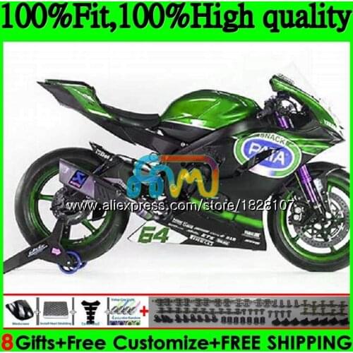 Injection OEM For YAMAHA YZF600 YZF R6 YZFR6 17 18 19 118BS.49 YZF 600 R 6 YZF-600 YZF-R6 2017 2018 2019 Fairings Green black