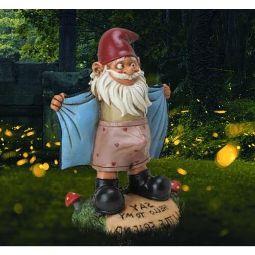 Creative Gnome Garden Statues Outdoor Gardening Dwarf Ornaments Dwarf Sexy Funny Garden Home Sculptures Decoartion Dropshipping