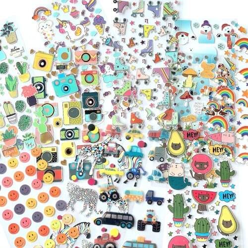 BULK Cute Cartoon Bear Animals Plant Pot Brand Sticker Sheet Kawaii for PC Journal Scrapbooking Laptop Phone Case Water Bottle