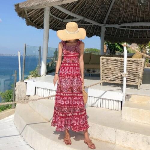 Fashion women elegant travel holiday long formal dress new arrival sexy vintage classical high quality beach a-line dress
