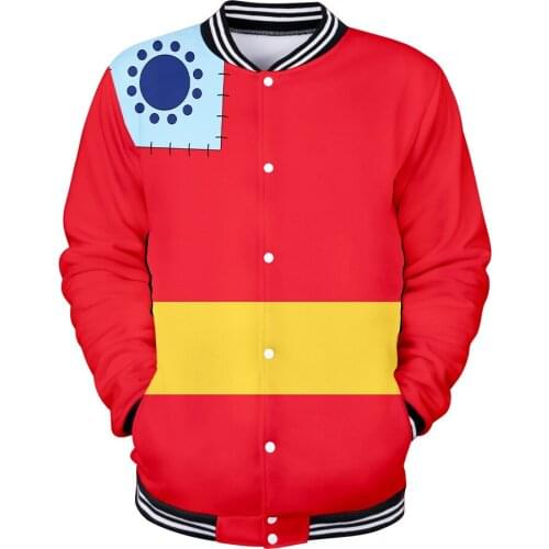 2020 New High Quality Baseball Jacket Coats ONE PIECE Men/Women Hoodie Sweatshirts 3D Print Cartoon Jackets Tops