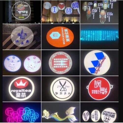 Wholesale price 40w outdoor static and rotating led gobo projector light outdoor waterproof rotating advertising image projector