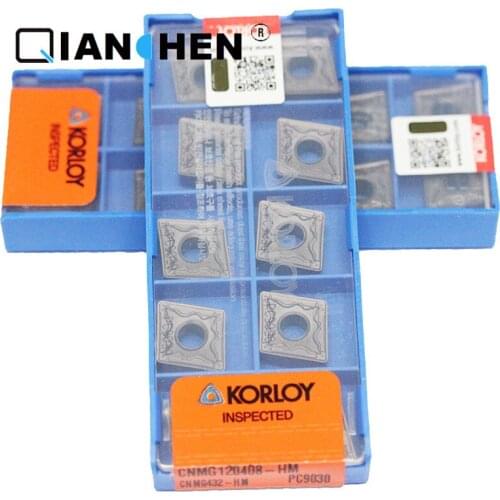 Genuine Original Korea Korloy CNMG120408-HM PC9030 CNMG160608-HM NC3020 (10pcs/lot) High Quality Internal Turning Tool Inserts