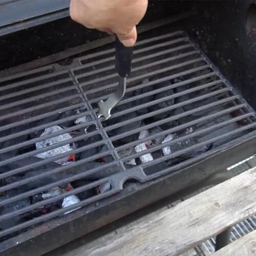 Surfaces Handling Lifter Gripper for Most Charcoal Grills Stainless steel Grill Grate Lifter Barbecue Universal Grid Lifter Hot