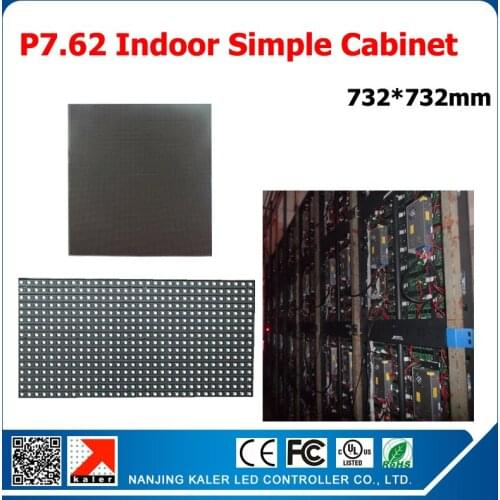 P7.62 full color LED display screen 732*732mm display cabinet,Support video, animation, images, text display, etc