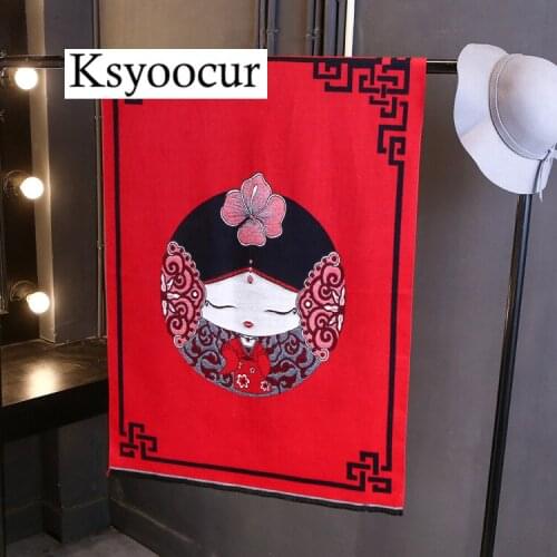 Size 190*70cm, 2020 New Autumn/Winter Long Section Cashmere Fashion Scarf Women Warm Shawls and Scarves Brand Ksyoocur E34