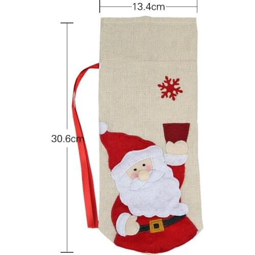 Christmas articles red wine bottle set old man snowman elk wine bag household articles Christmas decorations