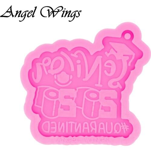 Toilet paper Keychains Silicone Molds DIY Quarantine Necklace Jewelry Shiny Epoxy Resin Mould DY0463