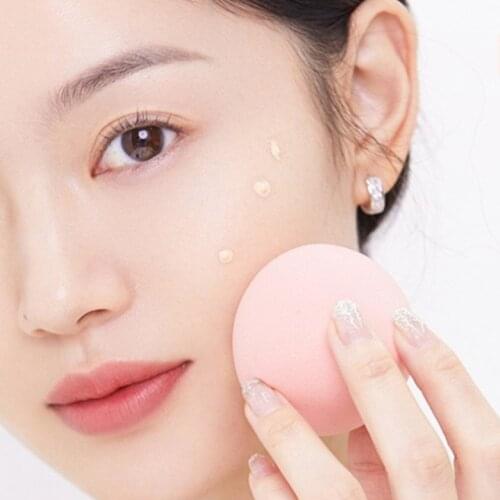 1/2Pcs Cosmetic Puff Powder Puff Smooth Womens Makeup Foundation Sponge Beauty To Make Up Tools & Accessories Peach Shape