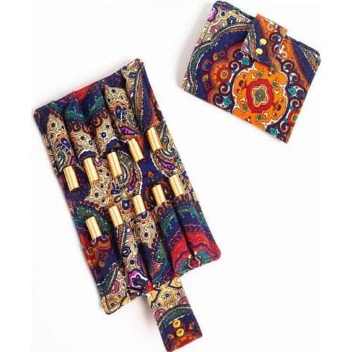 Storage Bag 6/10 Grids Bottle Essential Oil Storage Bag 10ml Canvas Essential Oil Bag For Easy Travel Carrying SN306