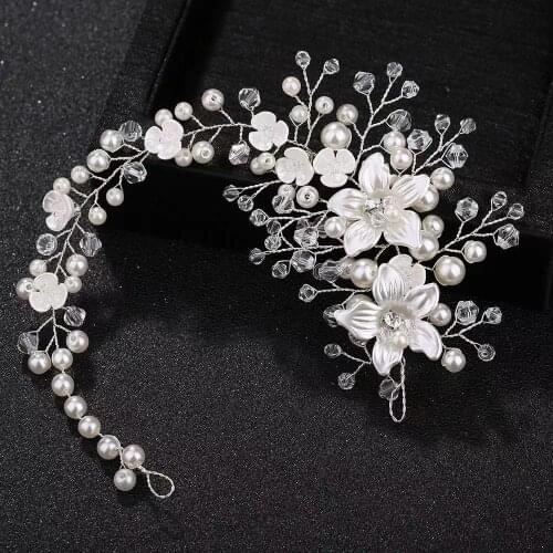 Bridal Wedding Tiara Hair Accessories Floral Hairband