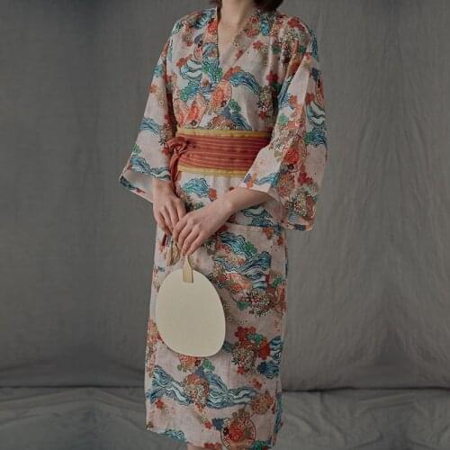 Japanese Kimono Traditional Obi Yukata Women Costume Geisha Cosplay Kimono Dress Oriental Traditional Japanese Kimonos FF2602