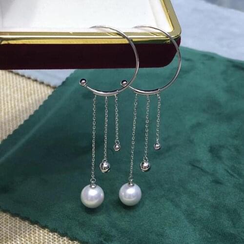 THREE ROW 925 Sterling Silver Earrings Findings Settings Mountings Parts Mounts for Pearls Agate Coral Beads Stones Crystal