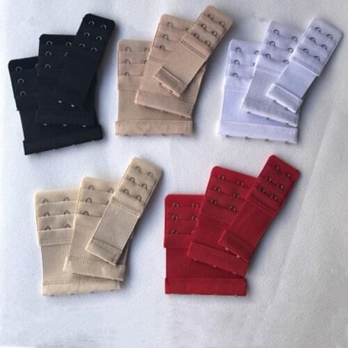 3pcs 9cm Bra Extender Extension Hooks Women Adjustable Elastic Back Clip Strap Lengthened Adapter Strapless Lingerie Accessories